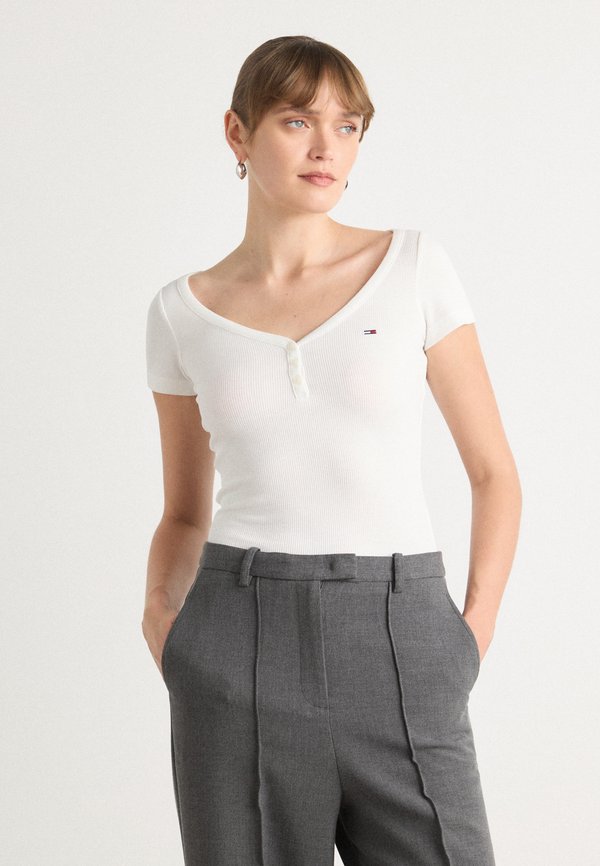 HENLEY  - Basic T-shirt - ecru