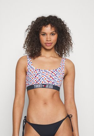 Tommy Jeans BRALETTE PRINT - Πάνω μέρος μπικίνι - flag check wave