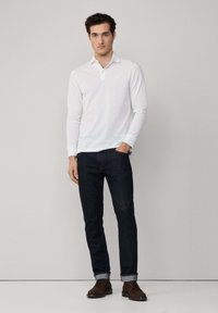 Hackett London MERCERISED - Poloshirt - optic white