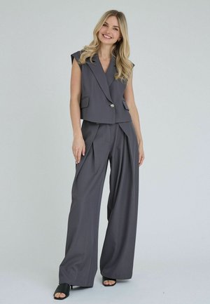 A-VIEW, JULA PANTS - Pantalon classique - medium grey melange