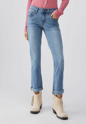 WITH TURN-UPS - Jeans Slim Fit - blue