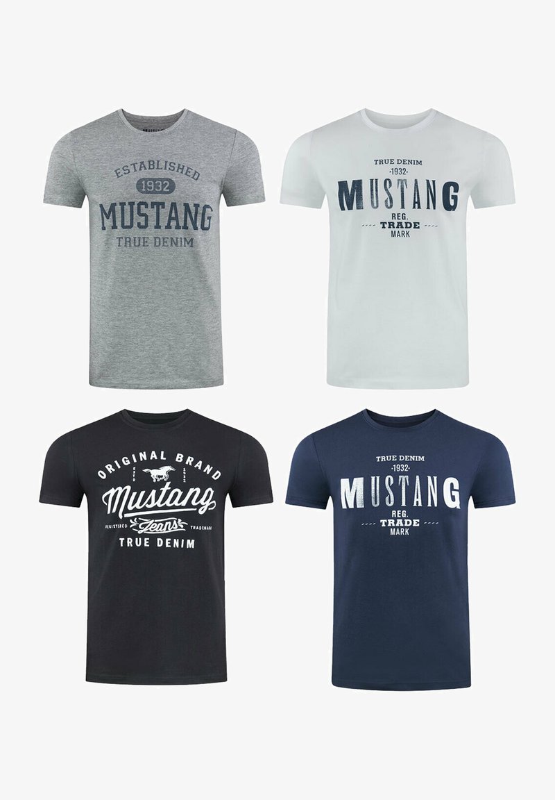 Mustang TEE 4 PACK - T-shirt print - farbmix
