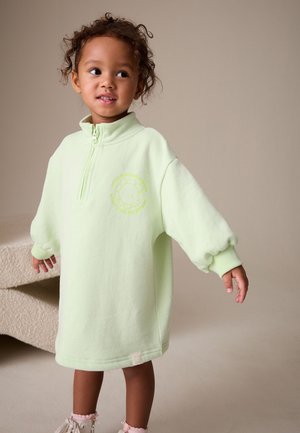 Next, REGULAR FIT - QUARTER ZIP  - Jumper dress - green