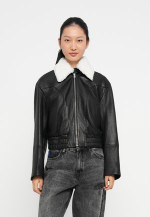 LIMAOS - Giacca di pelle - black