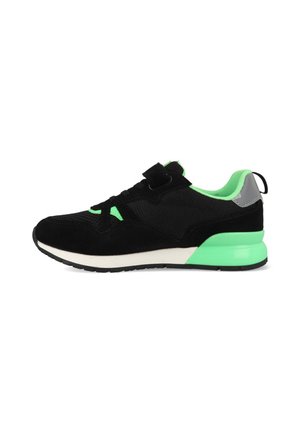 Trainers - black acid green