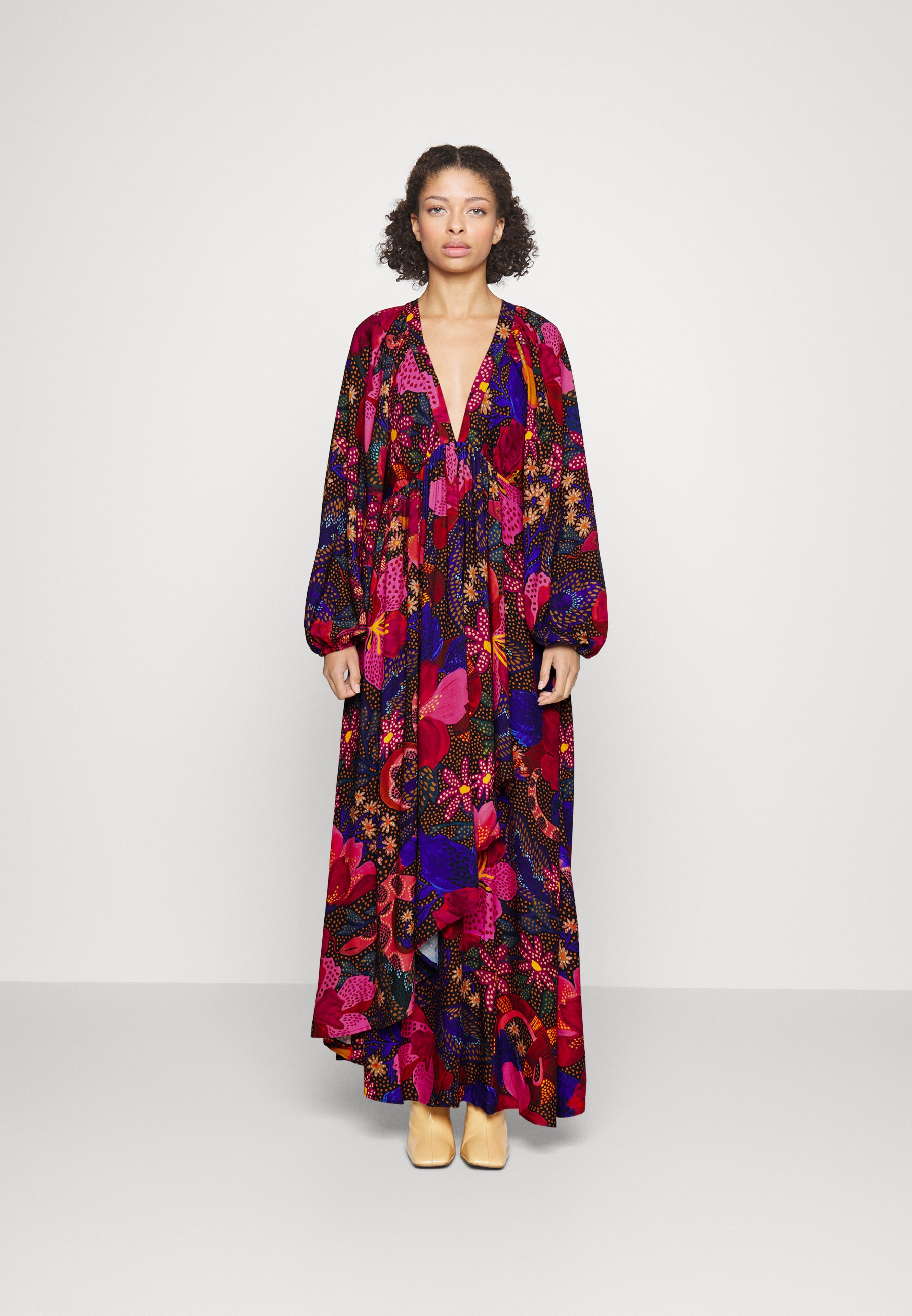 snake maxi dress