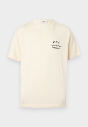 Replay, CHEST PRINT - Μπλουζάκι με στάμπα - off-white
