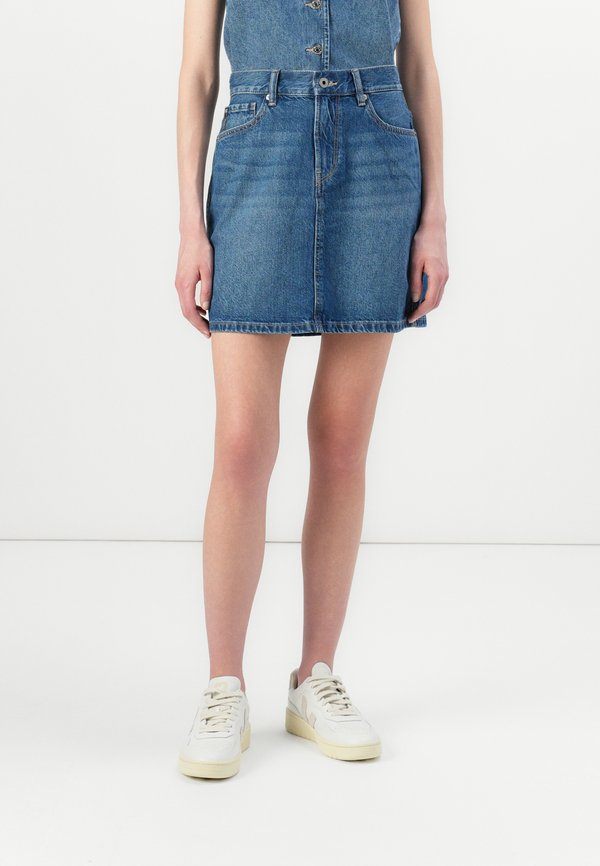 MINI SKIRT - Mini skirt - denim