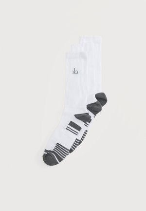 TECH CREW SOCK 3 PACK - Sportzoknik - white/grey