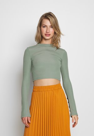 BUTTON SLEEVE - Topper langermet - teal