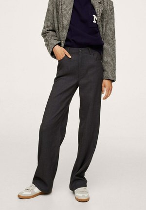 Pantalon classique - mottled dark grey