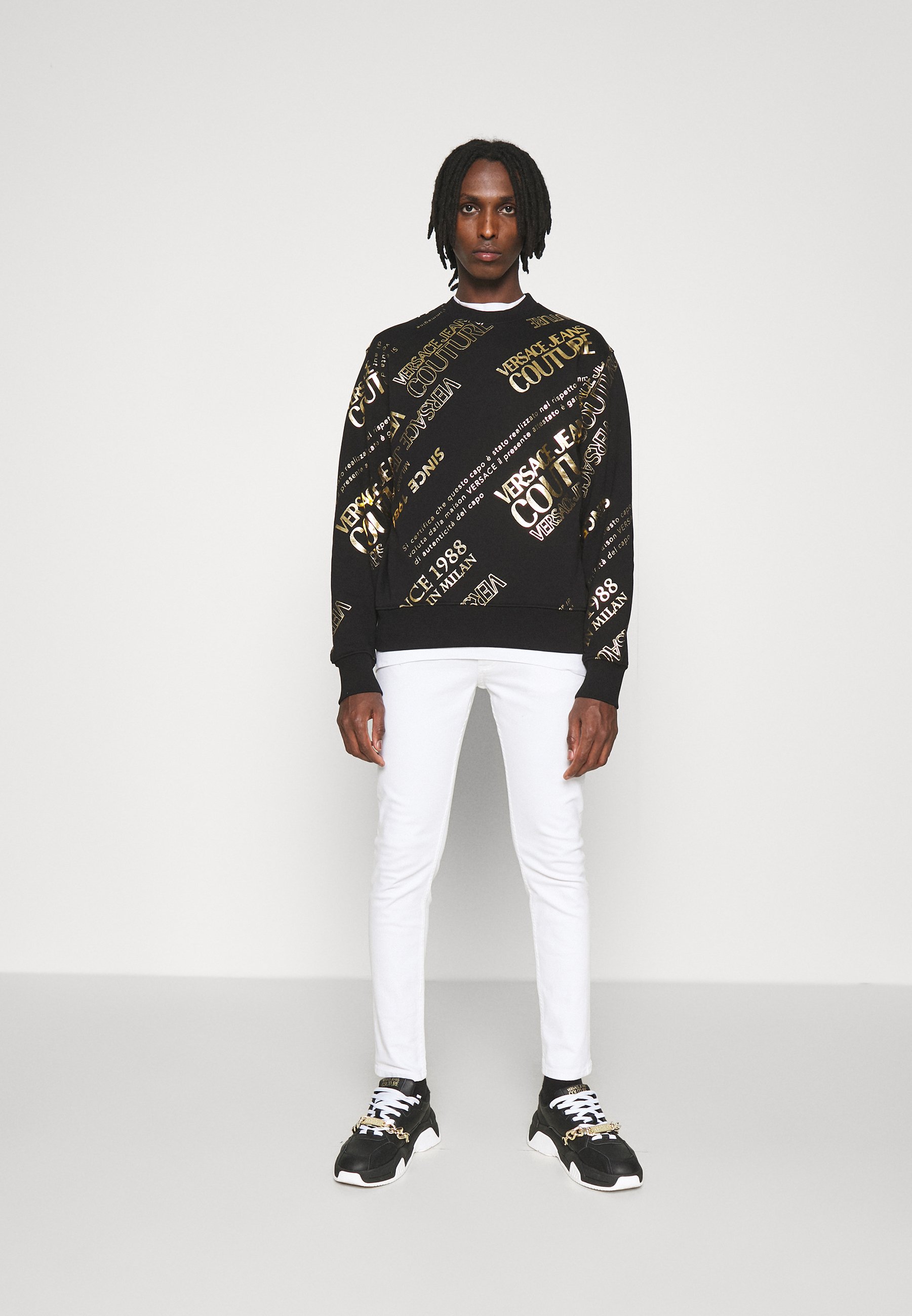 Versace Jeans Couture BRUSHED - Felpa - nero - Zalando.it