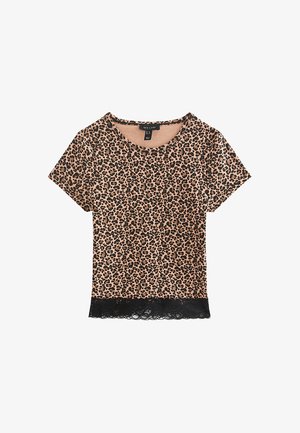New Look, T-shirt imprimé - brown pattern