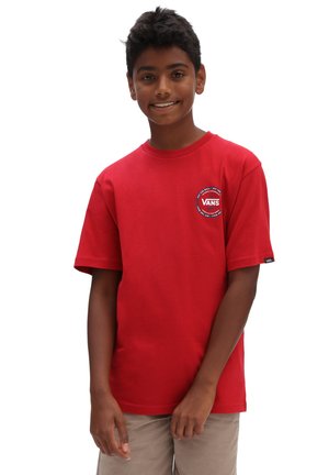 LOGO CHECK SS BOYS - T-shirt con stampa - chili pepper