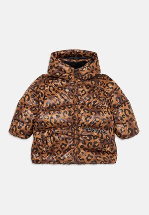JELLY MALLOW LEOPARD PADDED JACKET - Down jacket - brown