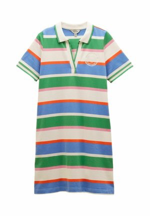 REGULAR FIT - EVIE COLLARED SHORT SLEEVE  - Jerseykleid - multi striped