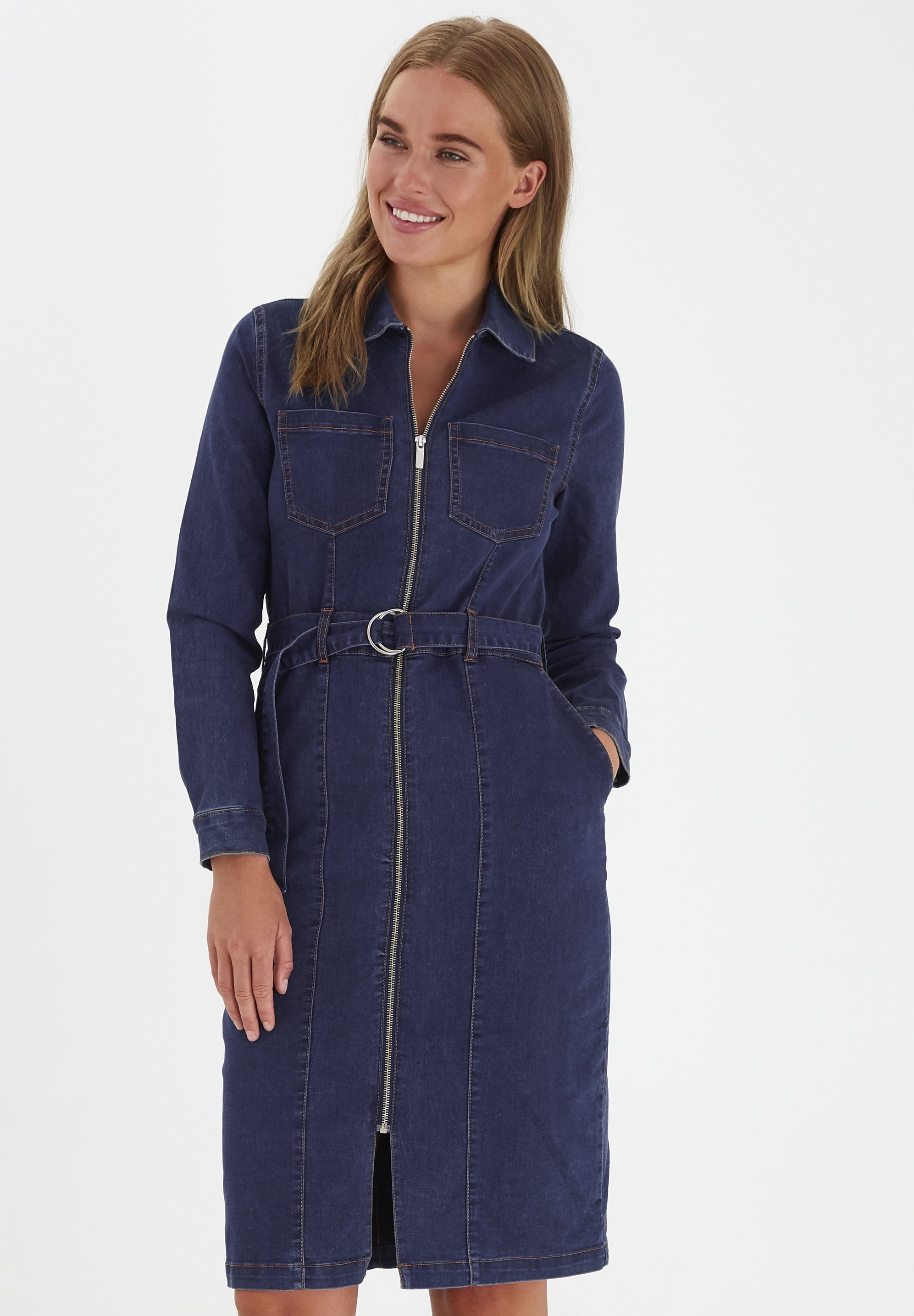 b young denim dress