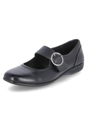 Ankle strap ballet pumps - schwarz