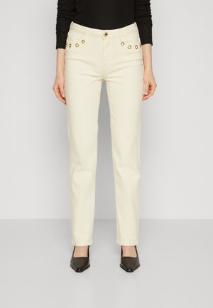 LETIZIA - Straight leg jeans - pale pearl/multi