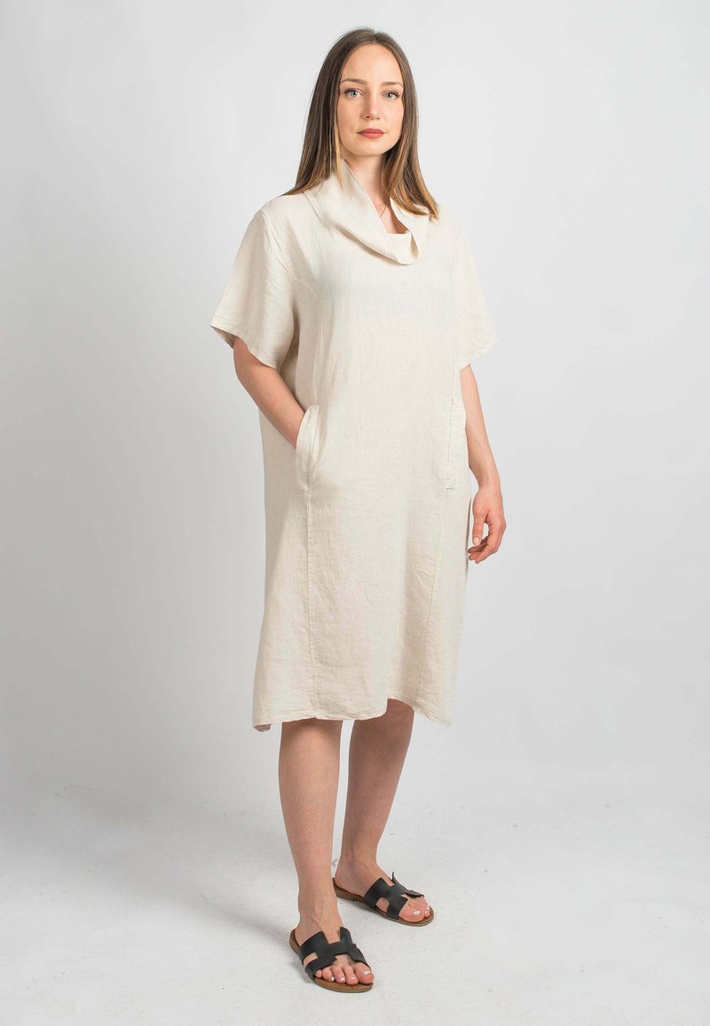 Dalle Piane Cashmere - Day dress - beige, Enlarge