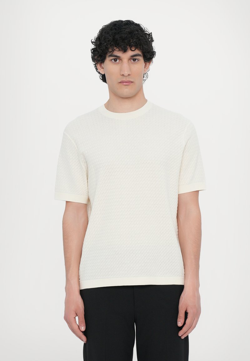 Theory DAMIAN TACTILE - Maglione - eggshell