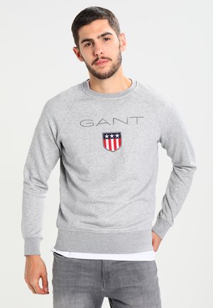 SHIELD C NECK - Sweater - grey melange