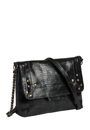 Sac bandoulière - black micro snake