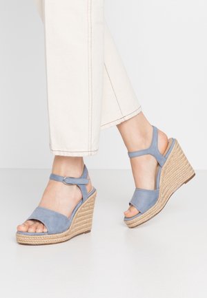 Sandali con tacco - blue denim