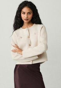 Next CREW NECK SMART - Cardigan - grey stone