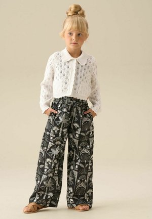 Angel & Rocket, REGULAR FIT - JESSICA COLLAR CROCHET KNIT CARDIGAN - Cardigan - white