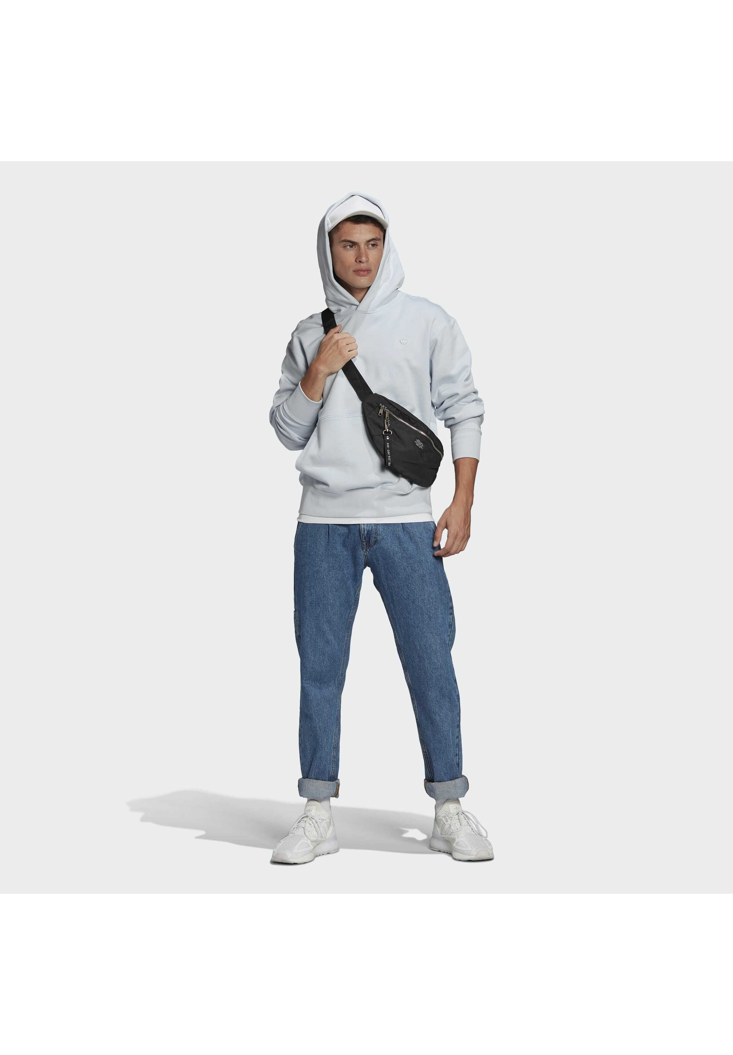 originals repeating light blue hoodie