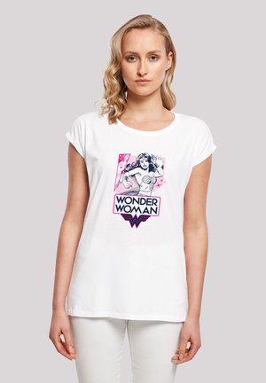 DC COMICS PINK ACTION - T-Shirt print - white