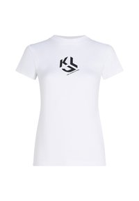 Karl Lagerfeld Jeans SLIM MONOGRAM - Print T-shirt - white
