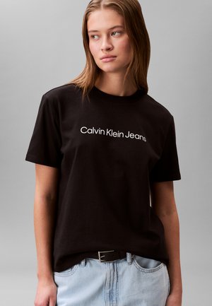 Calvin Klein Jeans LOGO CLASSIC TEE - Majica kratkih rukava s printom - black