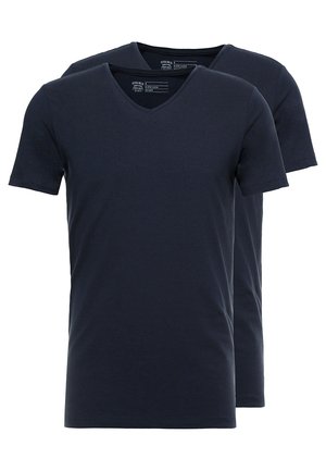 2 PACK - T-Shirt basic - deep navy