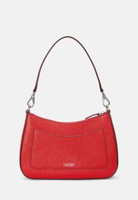 Lauren Ralph Lauren CROSSHATCH LEATHER MEDIUM DANNI BAG - Ručna torba - festive red