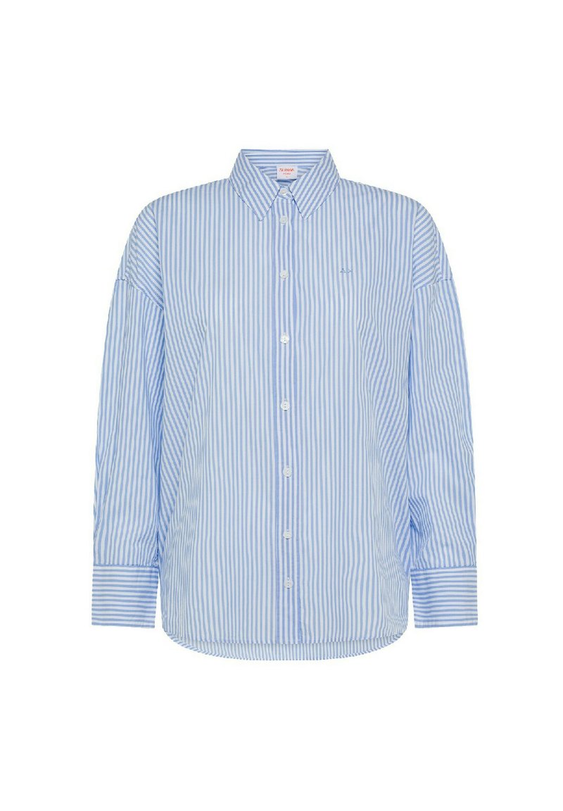 Sun68 STRIPES - Camicia - celeste