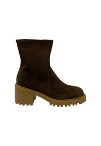 Frau Shoes Enkellaarsjes met plateauzool - marrone