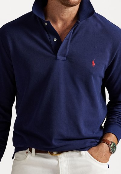 Polo Ralph Lauren Big & Tall LONG SLEEVE POLO SHIRT - Poloshirt - newport navy