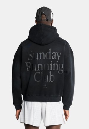 Another Cotton Lab, SRC TONE ON TONE HOODIE - Hættetrøje - black