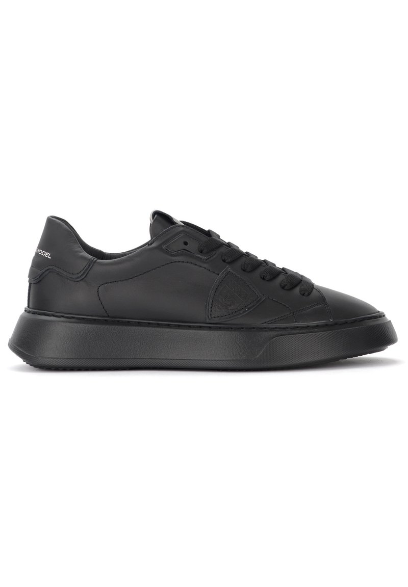 Philippe Model TEMPLE IN PELLE NERA - Sneakers alte - nero