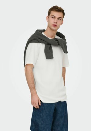 Only & Sons, T-SHIRT ONSLAZIO T-SHIRT - Basic póló - cloud dancer