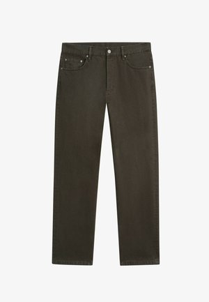 Massimo Dutti, TAPERED FIT JEANS - Jeans a sigaretta - dark brown