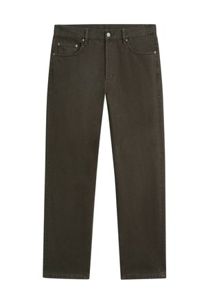 Massimo Dutti, TAPERED FIT JEANS - Jeans Straight Leg - dark brown