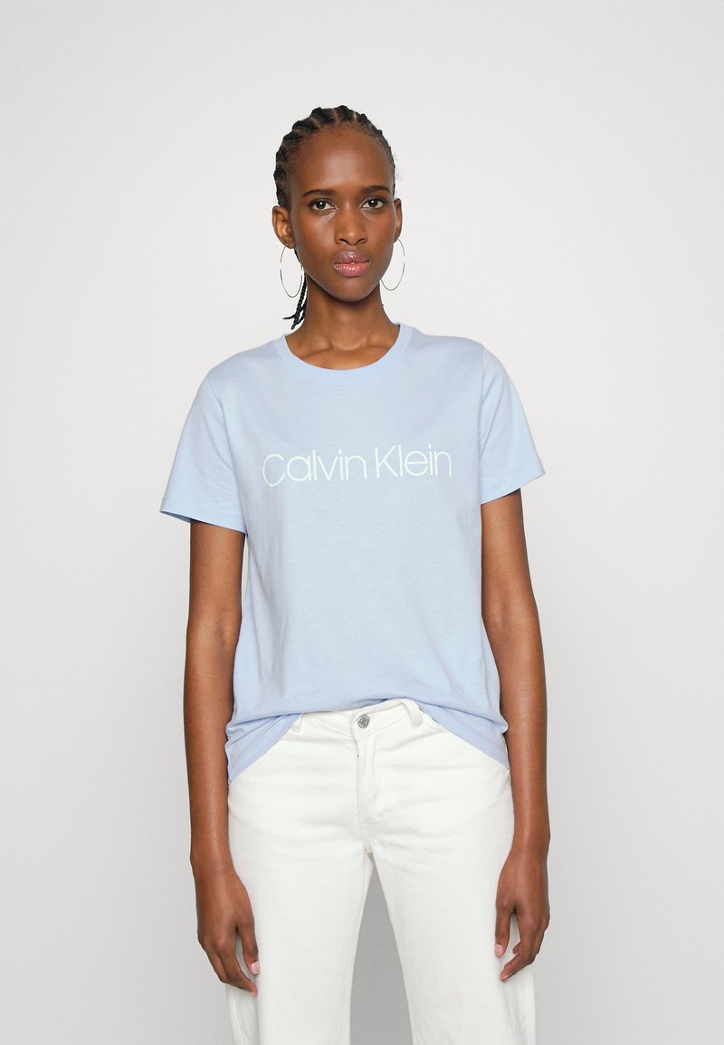 Calvin Klein CORE LOGO - T-shirt estampada - sweet blue