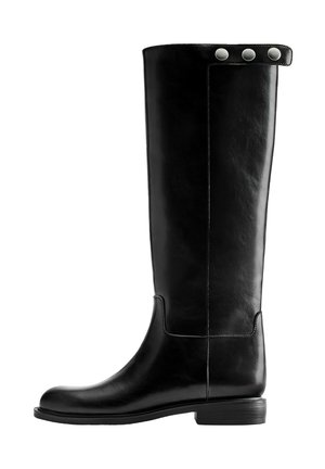 PULL&BEAR, HIGH FLAT BOOTS - Bottes - black