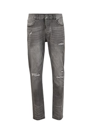 Alessandro Zavetti, PACELLI LOOSE STACKED FIT DENIM JEAN - Jeans a sigaretta - dark grey wash