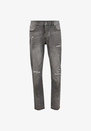 Alessandro Zavetti, PACELLI LOOSE STACKED FIT DENIM JEAN - Jeans a sigaretta - dark grey wash
