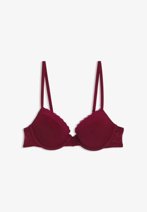 HUGO, LACY PUSH UP - Bügel BH - open red