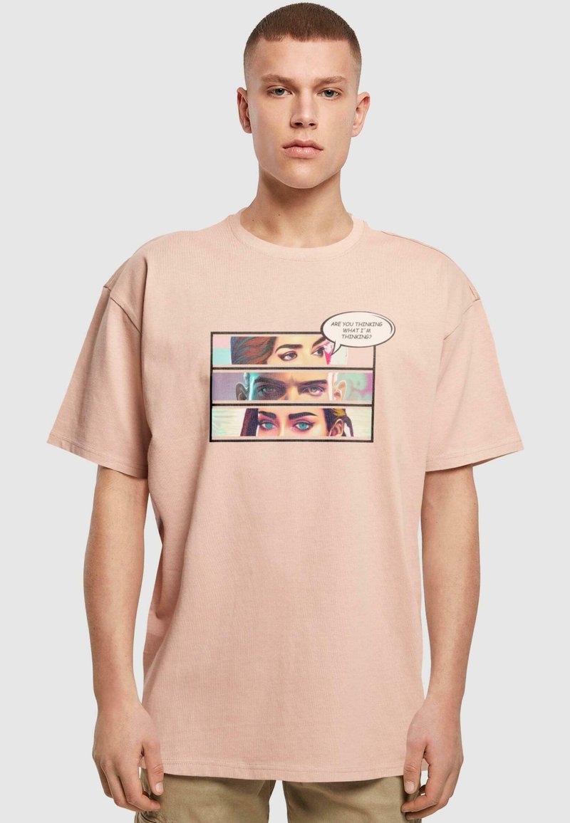 Merchcode THINKING COMIC HEAVY  - Camiseta estampada - amber